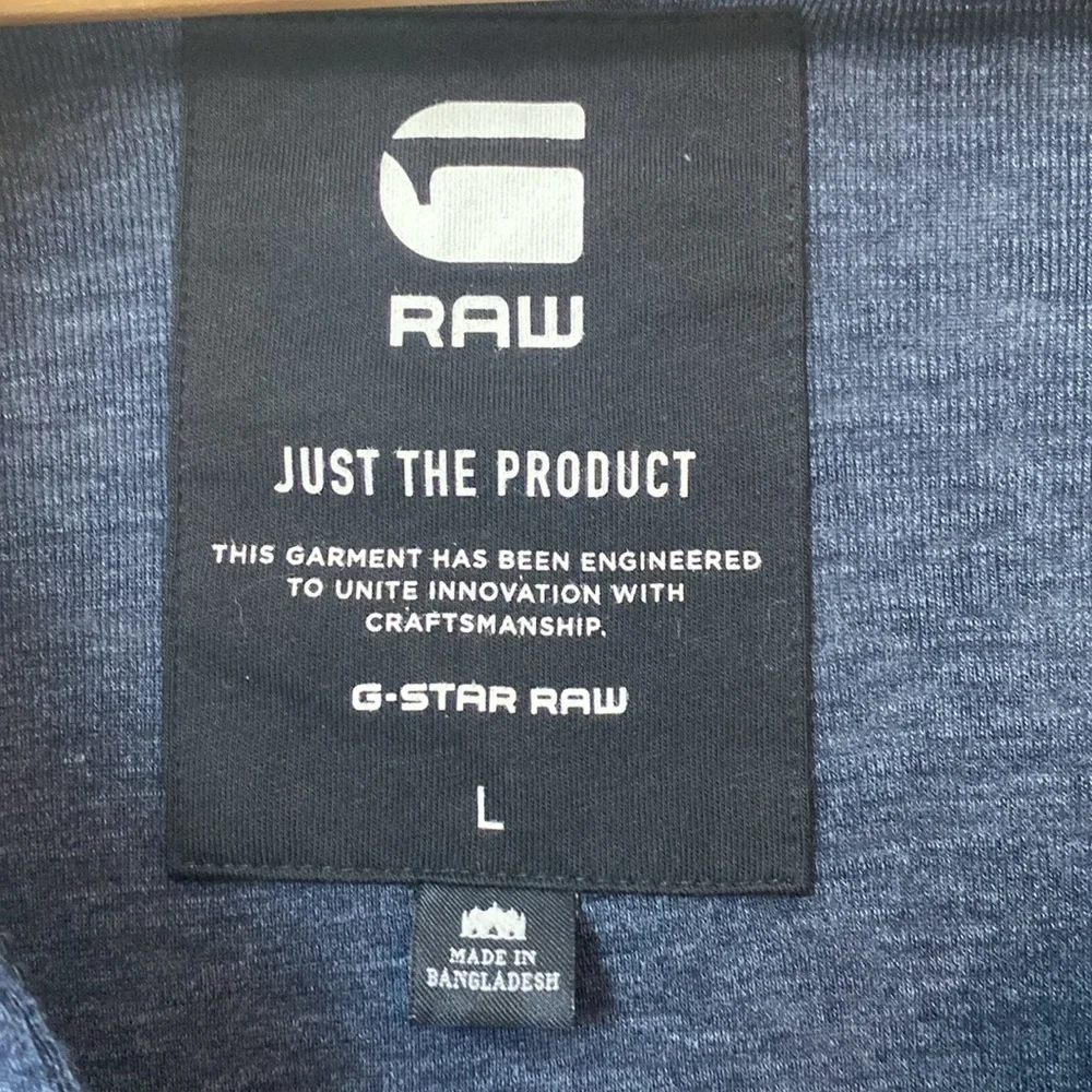 G Star Raw Krozan Collar Cardigan Sweater Navy Blue Size Large